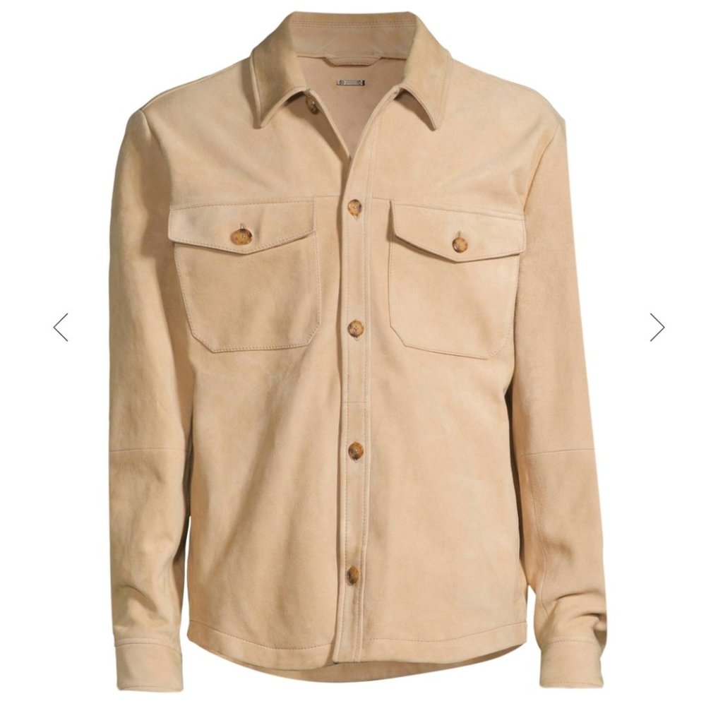 NWT Michael Kors Suede Shirt Jacket M